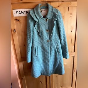 Adorable Robin egg blue statement coat/Anthropologie